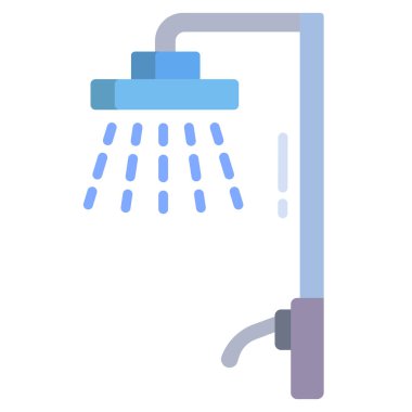  Duş web simgesi, vektör çizim 