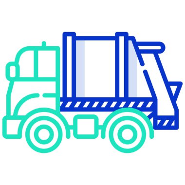 kamyon web simgesi basit illüstrasyon