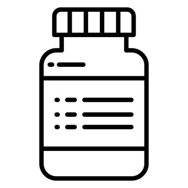 Tıbbi Şişe. Basit tasarım