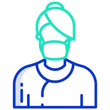 Adamım. Web simgesi basit illüstrasyon