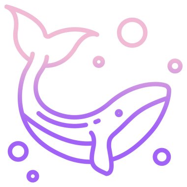 Mor bir denizanasının vektör çizimi