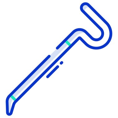 Bir boru simgesinin vektör illüstrasyonu