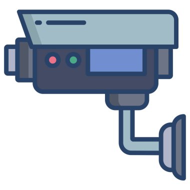 Kamera. Web simgesi basit illüstrasyon  