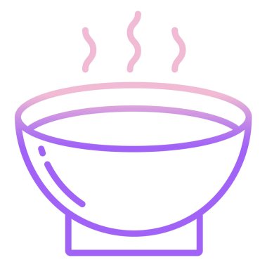 Basit vektör simgesi, Çorba illüstrasyonu