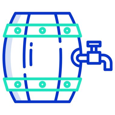 bira web simgesi, vektör illüstrasyonu 