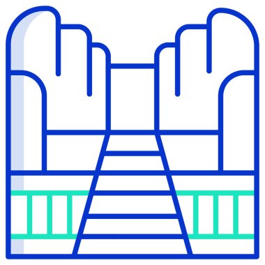 Beyaz arkaplanda basit vektör simgesi