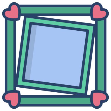 çerçeve simge vektör çizim 