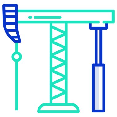Rafineri. Web simgesi basit tasarım