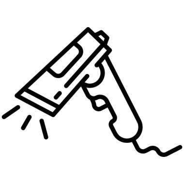 Barkod tarayıcı simge vektör çizim 