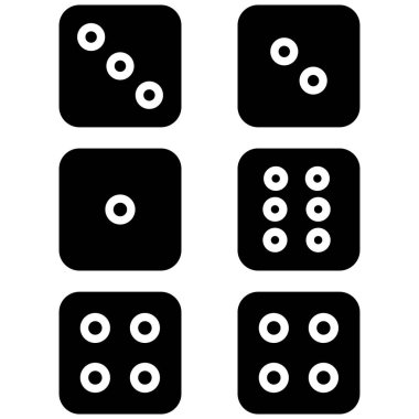 zar. Web simgesi basit illüstrasyon 