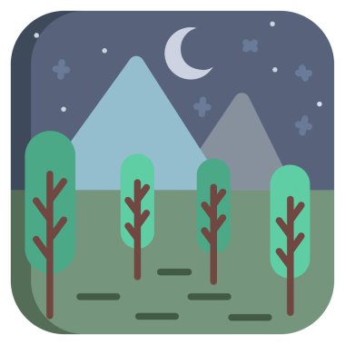 Manzara vektör çizim arka plan 