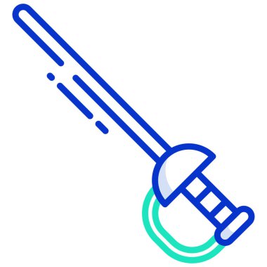 Kılıç basit simgesi, vektör gösterimi