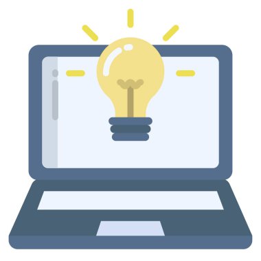 Bir fikrim var. Web simgesi basit tasarım