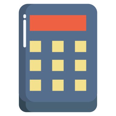 Hesap makinesi. Web simgesi basit illüstrasyon