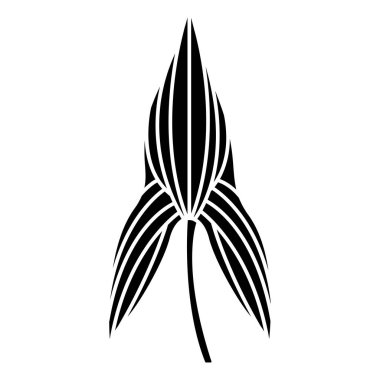 Yaprak simgesi, vektör illüstrasyonu