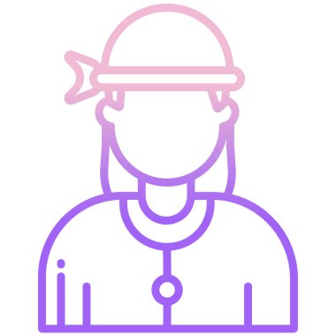 avatar. Web simgesi basit illüstrasyon