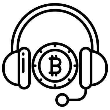 Beyaz arkaplanda basit vektör simgesini destekle