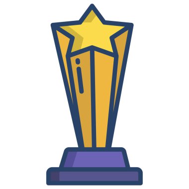 Kupa. Web simgesi basit illüstrasyon