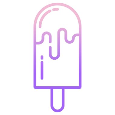dondurma ikonu vektör illüstrasyonu