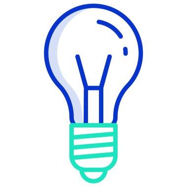 Ampul. Web simgesi basit illüstrasyon