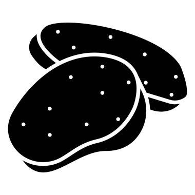 Sarımsak ikonu modayı ve logo, web, uygulama, UI için modern yer tutucu sembolü.