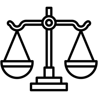 Denge. Web simgesi basit illüstrasyon