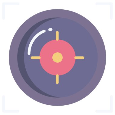 Hedef. Web simgesi basit illüstrasyon