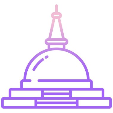 Basit vektör simgesi, Stupa illüstrasyonu