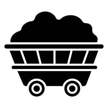 Wagon web simgesi basit vektör illüstrasyonu