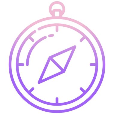 Pusula. Web simgesi basit illüstrasyon 