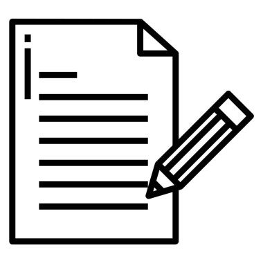 Belge. Web simgesi basit illüstrasyon