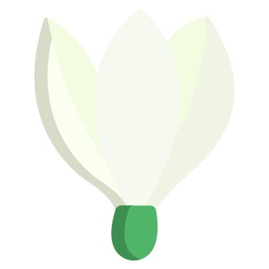 Beyaz arkaplanda basit bir Kar Damlası simgesi