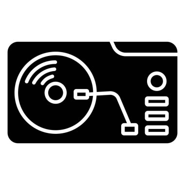 CD mi? Web simgesi basit illüstrasyon