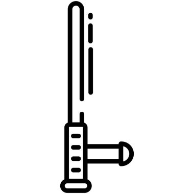 Baton . Web simgesi basit illüstrasyon