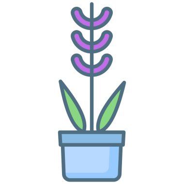 Bitki simgesinin vektör illüstrasyonu