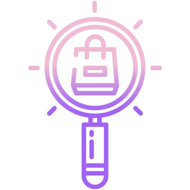  çanta web simgesi basit illüstrasyon