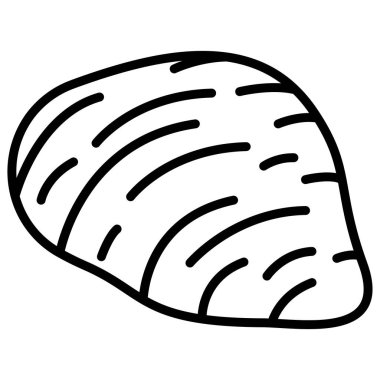 Basit vektör simgesi, Sfogliatelle illüstrasyonu