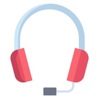 Kulaklık. Web simgesi basit tasarım