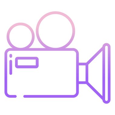 Kamera. Web simgesi basit illüstrasyon