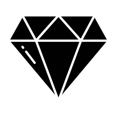 Elmas. Web simgesi basit tasarım