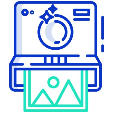 Kamera. Web simgesi basit illüstrasyon  