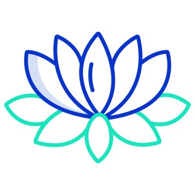 Lotus Web simgesi, vektör illüstrasyonu