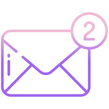 E-posta. Web simgesi basit illüstrasyon