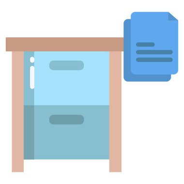 Dolap. Web simgesi basit illüstrasyon