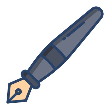 Kalem. Web simgesi basit illüstrasyon