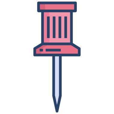 İğne. Web simgesi basit illüstrasyon