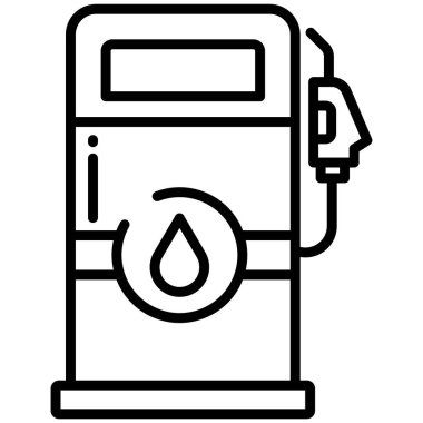 Gaz şişesinin basit vektör simgesi