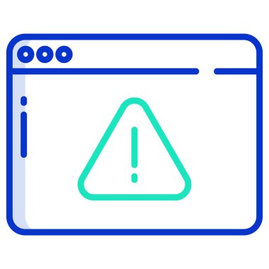 Hata. Web simgesi basit illüstrasyon