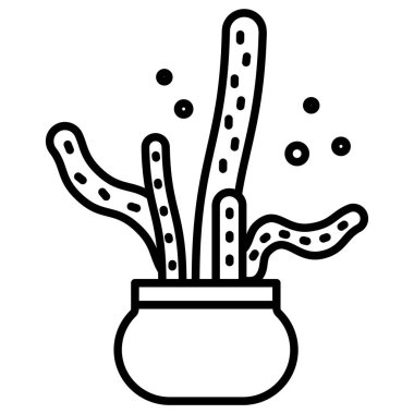 Basit vektör simgesi, Sürünen Şeytan bitkisinin çizimi