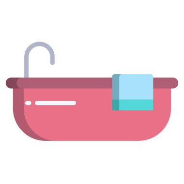 Küvet vektör çizim 